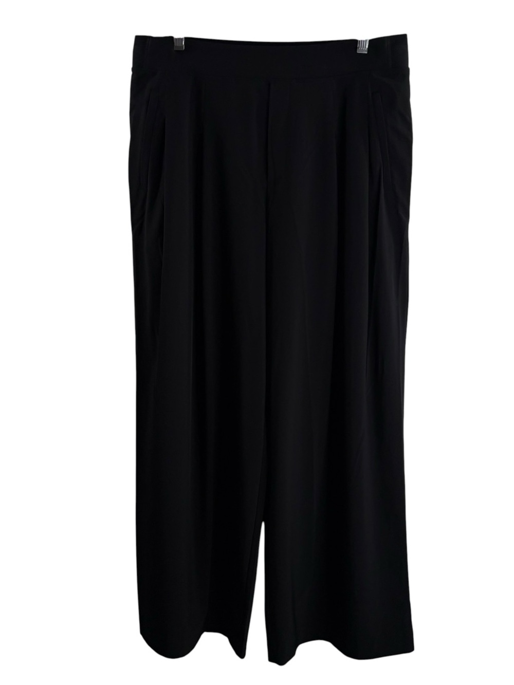 ATHLETA Pleated Wide-Leg Black Athleisure Pants $89